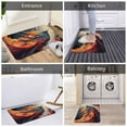 thumbnail image 6 of KLL Dynamic Fire Bird Art Print Front Door Mat Indoor Outdoor Entrance, Non-Slip Mat All-Weather Doormat Indoor Outdoor Rug Patio Porch Entryway Mat, 23.6''x15.7'', 6 of 7