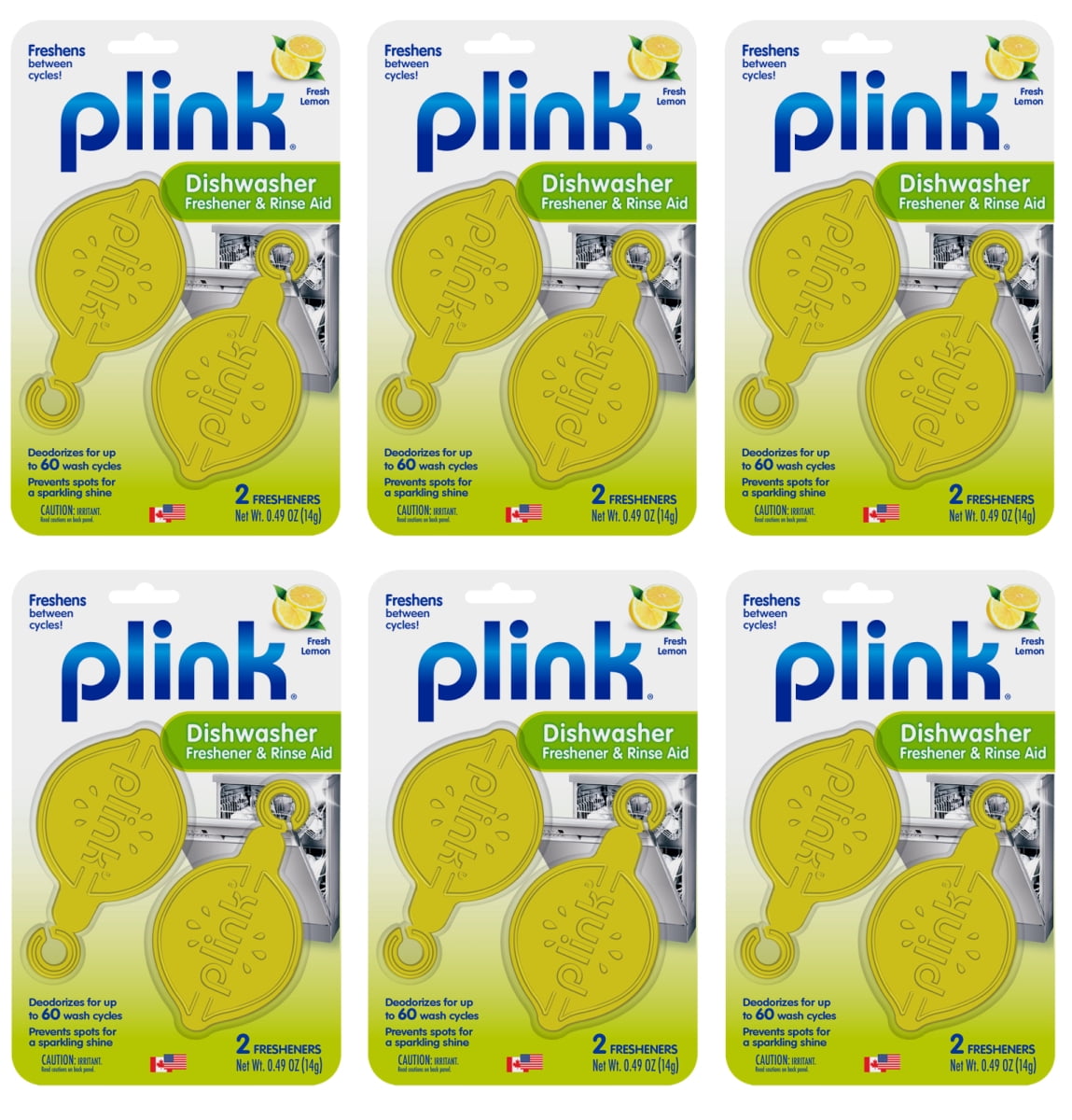 Plink Dishwasher Freshener & Rinse Aid, 12 Fresheners