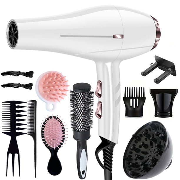 Secadora De Cabello Profesionalsecadora Con Difusor 12 En 1 Color Blanco Morfone Pistola Secadora Para Cabello Profesional Para Estetica Secadora De Aire Frio