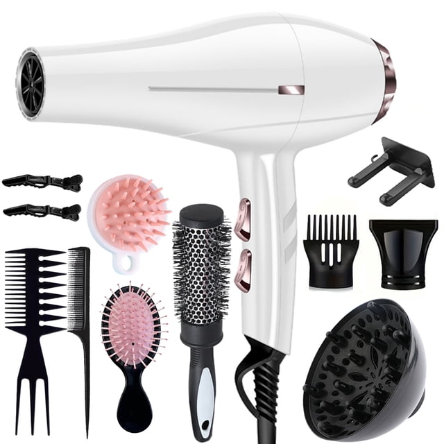 Secadora De Cabello Profesionalsecadora Con Difusor 12 En 1 Color Blanco Morfone Pistola Secadora Para Cabello Profesional Para Estetica Secadora De Aire Frio