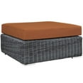 thumbnail image 2 of Modway Summon Ottomane Carrée de Patio en Toile Mobilier de Patio Toscane, 2 of 5