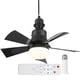thumbnail image 2 of Ventiladores de techo con tornillo y control remoto de luz, ventilador de techo silencioso E27 de 3 velocidades con lámpara, ventilador de techo con enchufe E27 regulable con luz, 2 of 9