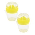 thumbnail image 1 of Oleegame 2PC Manual Juicer Lemon Juicer Plastic Portable Fruit Squeezer Orange Squeezer Household Yellow, 1 of 9