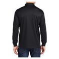 thumbnail image 2 of Yellow Rooster Men's Long Sleeve Micropique Sport-Wick Polo Shirt Black XS, 2 of 8