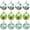 Multicolor, variant on St. Patrick's Day Decorations Hanging Ornaments 12-Piece Shatterproof Plastic Set with Hanging Rope for Christmas Tree Decoration Set