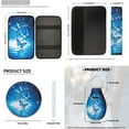 thumbnail image 7 of Pzuqiu Blue Butterfly Automobile Interior Sets Car Front Back Seat Cover Steering Wheel Seat Belt Headrest Center Console Armrest Pad Keychains Coasters 14 Pcs Full Set Covers Durable, 7 of 7