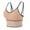 Rose Gold, variant on ibuvkizy Sports Bras for Women Clearance,Wirefree Mesh Breathable Underwear,Women's Ruched Sports Bras Padded Workout Tops Medium Support Crop Tops,Comfort Full Figure Bralettes