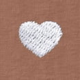 thumbnail image 2 of Dalix Lil Heart Face Embroidered Lightweight Relaxed Jersey Tee Summer Cute Short Sleeve T Shirt Womens in Chestnut 2XL XX-Large, 2 of 5