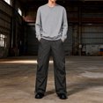 thumbnail image 6 of Men's Versatile Breathable Outdoor Hiking Pants, Quick-Dry Lightweight Cargo Pants with Pockets for Travel, Fishing and Spring Adventures,Black,XL, 6 of 7