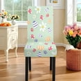 thumbnail image 3 of TSOVTHRID Easter Eggs Floral Paw Print Tablecloth Stretch Dining Chair Slipcovers Removable Table Cloth Chair Dustproof Cover Furniture Protector Kitchen Easter Decor, 7 Pcs, 3 of 6