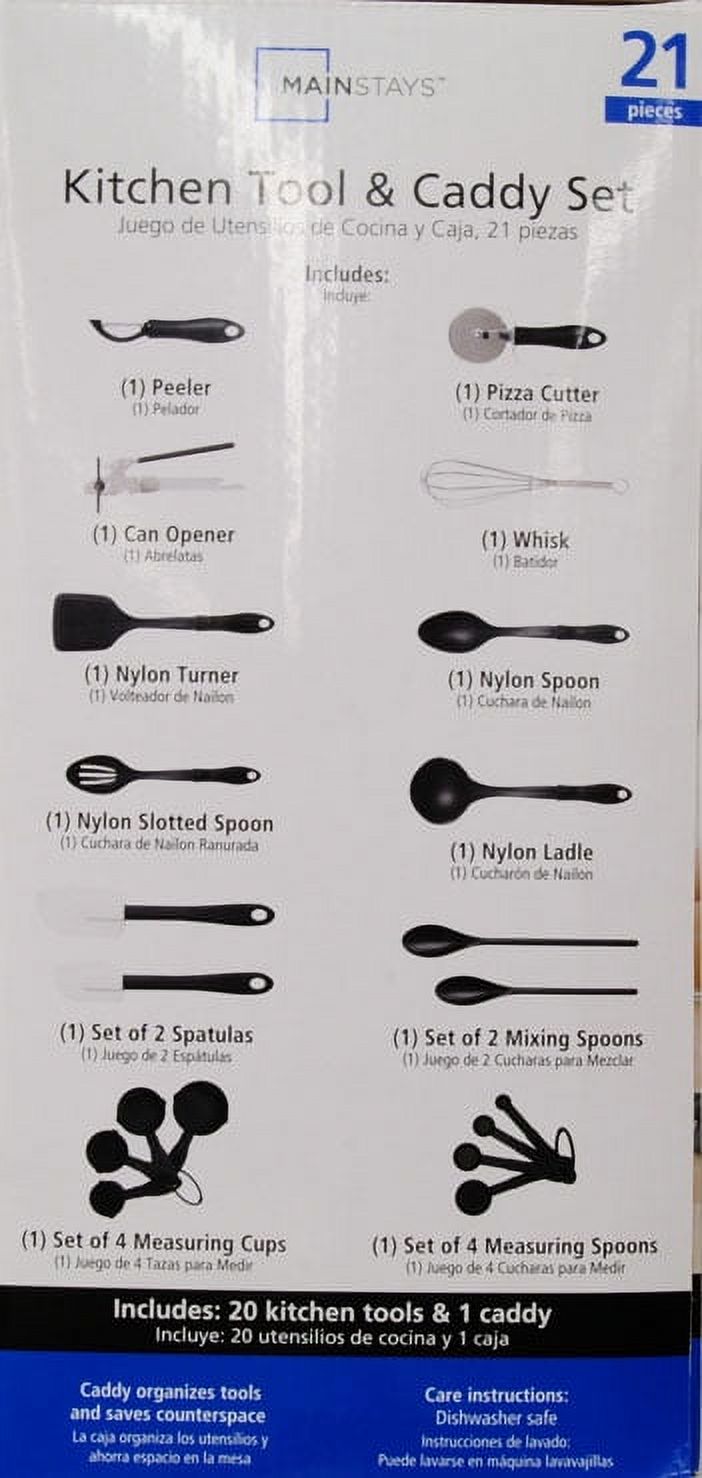 Mainstays 21-Piece Kitchen Utensils Set
