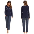 thumbnail image 5 of Women Cotton Pajamas Set Long Sleeve and Pants Pajamas for Women Cute Cat Print Soft Sleepwear Sets for Women 2 Piece Loungewear with Pockets, S-XXL, 5 of 12