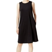 Kasper Women's Petite Swing A-Line Dress (PXL, Black)