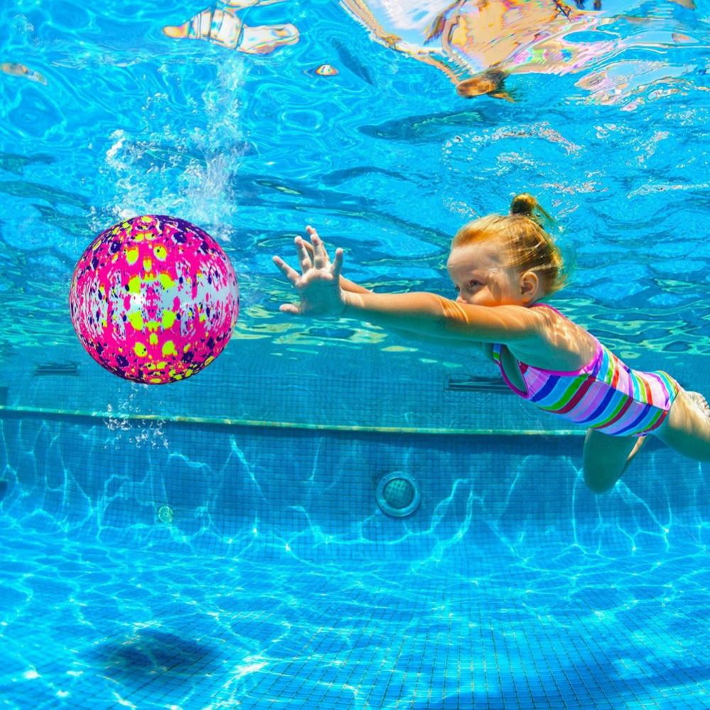 Diving and Pool Games for Teens Watermelon Ball Underwater Balloon Playing Water Toy Swimming Pool Toy Underwate Filling Water Inflatable Beach Ball for UnderWater Passing or Adults,Colorful,6.5in Kids Dribbling 