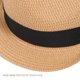 thumbnail image 4 of Sombrero de paja tejido Sombrero de playa de playa al aire libre Sombrero de sol unisex para mujeres y hombres, 4 of 6