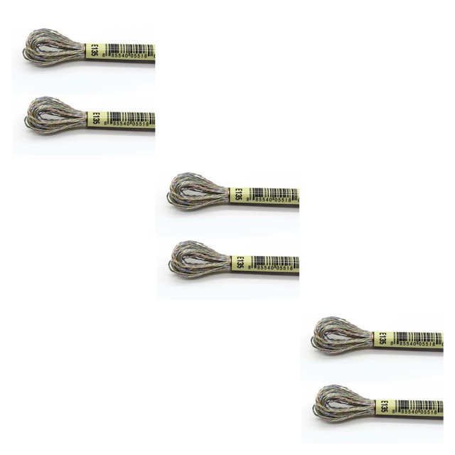 Matsuzay 2 piezas de hilos de bordar, artesanías de agujas metálicas, suministros de cuerdas para manualidades, herramientas de costura, Kits luz coloridaE135 3piezas