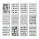 thumbnail image 1 of 12 Piezas Plantillas de Letras y Números Plantillas para Madera Plantillas de Alfabeto Plantillas para Pintura Material PET Reutilizable Adecuado, 1 of 9