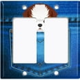 thumbnail image 6 of Metal Light Switch Plate Cover Cute Shih Tzu Puppy Dog Pocket DOG005, 6 of 13