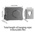 thumbnail image 3 of Klonfd 51 Meter Rope Stainless Steel Laundry Line Can Stretch On Walls Without Drilling Suitable For Camping Travel Balconies Indoor Etc, 3 of 6