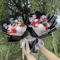 thumbnail image 5 of Cartoon Hellokitty Cat With Artificial Flowers Plush Doll Toy bridal bouquet Flower Bouquet Valentine Christmas Graduation Gifts, 5 of 5