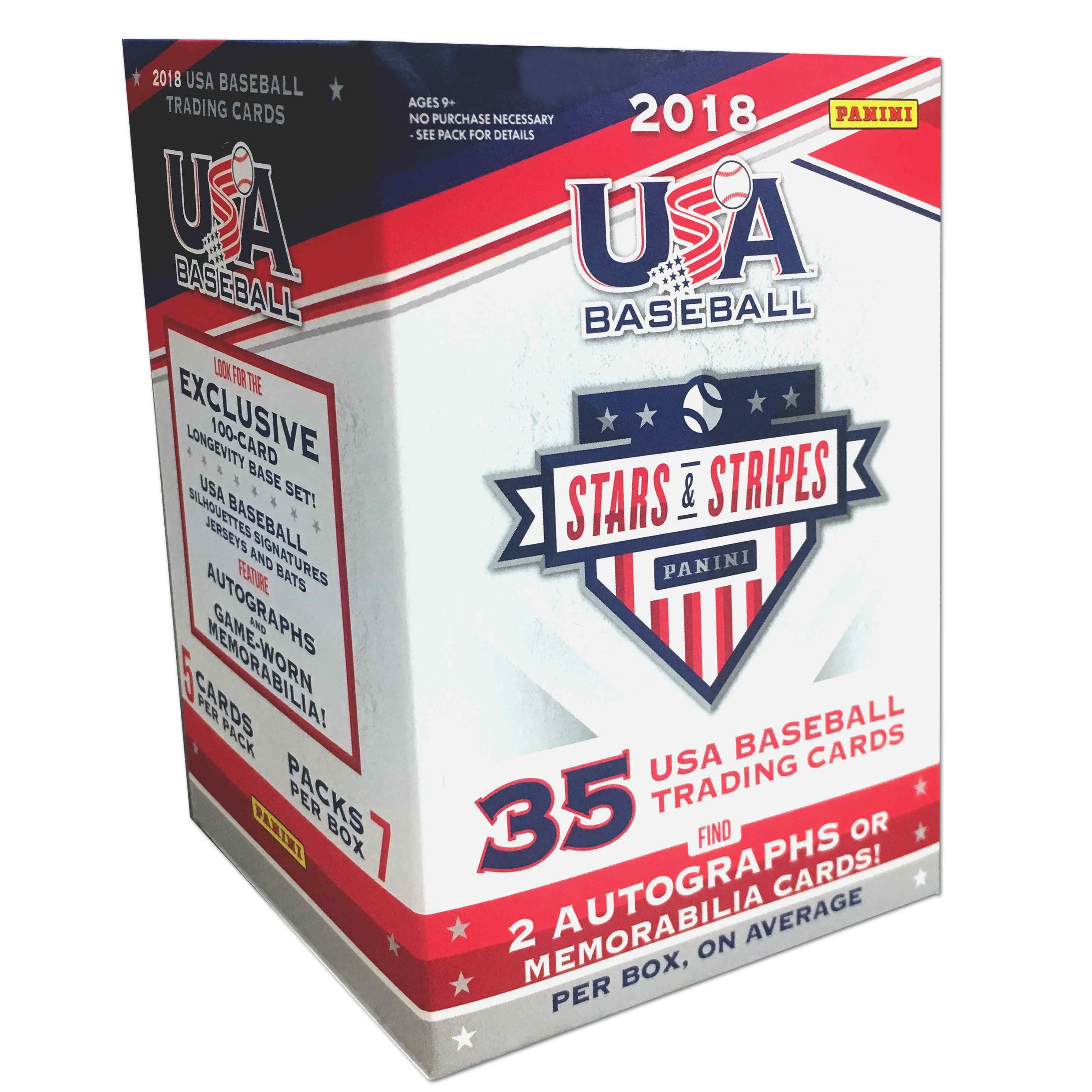 2018 Panini USA Baseball Stars & Stripes Value Box Trading Cards