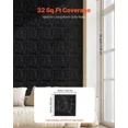 thumbnail image 2 of Modern Matte Black 3D Wall Panels-33-Pack PVC Diamond Tiles for Bedroom,Living Room,and Gaming Room Accent Walls,11.81x11.81 Inches,32 Sq.Ft Coverage, 2 of 6