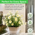 thumbnail image 5 of Holloyiver Hanging Basket Water Catcher, Hanging Basket Drip Pan with Hooks, Plastic Clear Hanging Basket Tray for Watering, Plastic Plant Saucer for Indoor Outdoor Hanging Plants Baskets(5pcs, 12in), 5 of 7