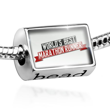 Bead Worlds Best Marathon Runner Charm Fits All European (Best Diet For Marathon Runners)