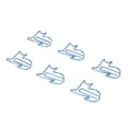 thumbnail image 5 of 100 clips de papel con forma de gato, resistencia al deslizamiento, evita desgarros, prevención de óxido, clips de papel metálicos para uso diario, 5 of 5
