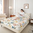 thumbnail image 4 of Castle Fairy Spring Garden Flowers Full Size Sheets 4-Piece for Teens,Vintage Aesthetic Breathable Bed Sheets,Chic Floral Blossoms Lightweight Sheet Sets,Super Cozy Room Decor, 4 of 7