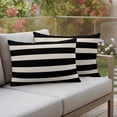 thumbnail image 2 of Outdoor Waterproof Pillow Covers Modern Stripes Lines Decorative Throw Pillow Protectors,Pillowcase Cushion Cases for Patio Sofa Garden Couch,20x12in,Pack of 2, 2 of 14