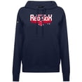 thumbnail image 2 of Women's Levelwear Navy Boston Red Sox Adorn Retro 3D Pullover Hoodie, 2 of 3