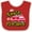 Red and White, variant on Inktastic My Auntie is a Firefighter with Fire Truck Boys or Girls Baby Bib