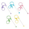 thumbnail image 1 of BELOVING 5 Pieces Beadable Keychain Bars Handmade Multicolor for Kids Valentine's Day, 1 of 10