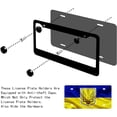 thumbnail image 4 of Ukraine Flag License Plate Cover Car Accessories National Emblem Cover with Screw Cap, 4 of 4