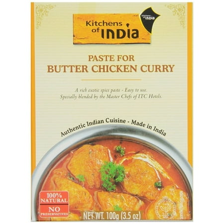 Kitchens of India Paste for Butter Chicken Curry, 3.5 Oz (Pack of