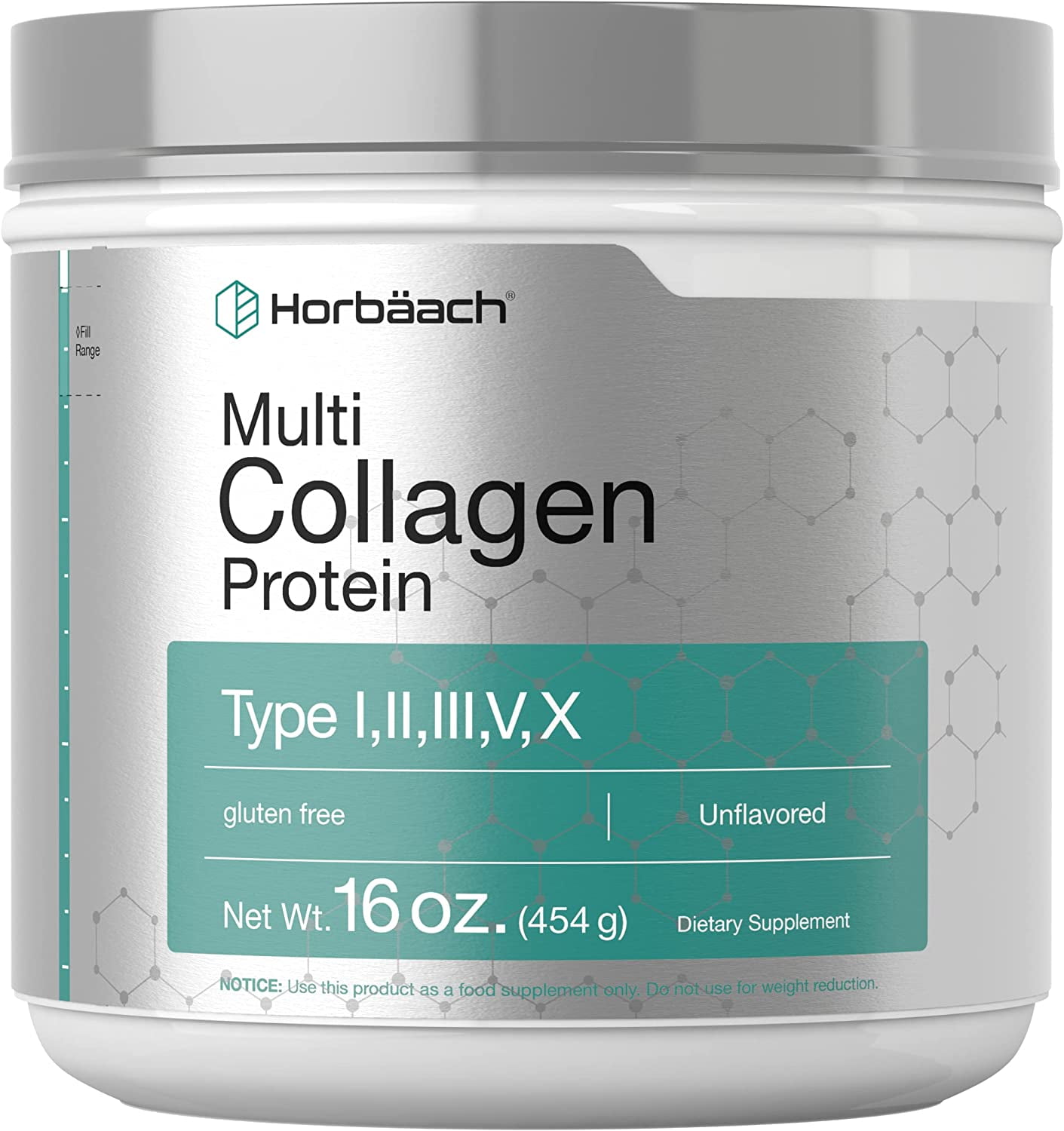 Multi Collagen Protein Powder | 16 oz |Keto & Paleo Friendly | Unflavored |by Horbaach