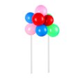 thumbnail image 2 of bedienty Cake Topper Home Wedding Party Cake Balloon Ribbon Straws Decoration Pastry Decor Sapphire Glitter Balloon 2# 1Set, 2 of 6