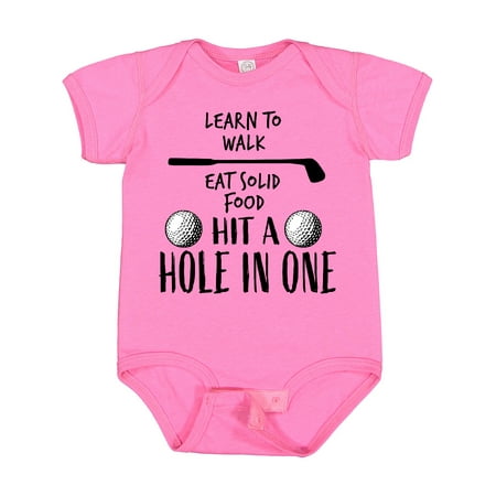 

Inktastic Golf To-Do List- Future Golfer Gift Baby Boy or Baby Girl Bodysuit