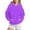 Purple, variant on SHE IS Womens Sweatshirt Zip up Hoodie Womens Oversized Hoodie Zip Womens Pullover Hoodie with Pockets Womens Tops Black Trendy My Orders Placed