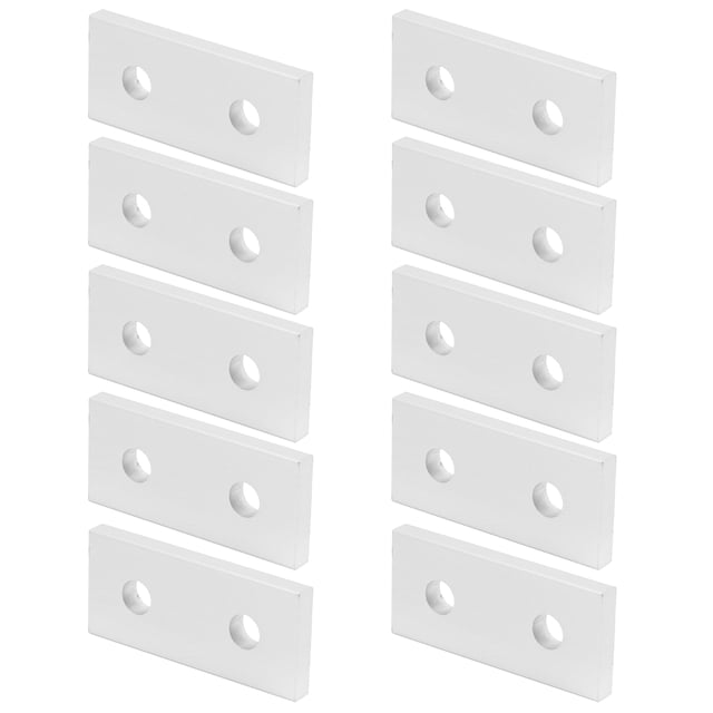 Placa de Unión de Aluminio Plana, Soporte de Esquina de Fijación, Placa de Resaracia, Herramiente de Conexión Vertical, Soporte de Refuerzo, 10 UDs.