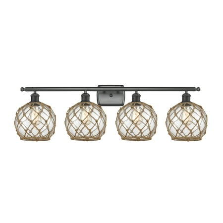

Innovations Lighting 516-4W Farmhouse Rope Farmhouse Rope 4 Light 36 Wide Bathroom Vanity