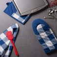 thumbnail image 2 of ACDANC Oven Gloves,Convenient Storage Kitchen Gloves for Cooking,High-Temperature & Waterproof Protection Oven Mitts,Blue,Gloves, 2 of 7