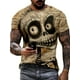 thumbnail image 5 of Camiseta de manga corta con cuello redondo y estampado gráfico de monstruo para hombre, ropa para hombre para verano, tejido de mezcla de poliéster suave y ligeramente elástico, 5 of 5