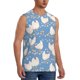 thumbnail image 2 of Balery Funny Chicken Camisetas sin mangas para hombre, absorbe la humedad y protege contra el mal olor.-3X-Large, 2 of 7