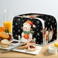 thumbnail image 5 of ZUXONGSY Christmas Snowman Toster Cover 2 Slice Appliance Cover Toaster Cover Fits for Most Standard 2 Slice Toasters Small Appliance Dust Cover and Fingerprint Protection, 5 of 7
