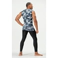 thumbnail image 3 of DEVOPS 3 Pack Men's Athletic Compression Shirts Sleeveless (Small, Black/Camo Grey/White), 3 of 7