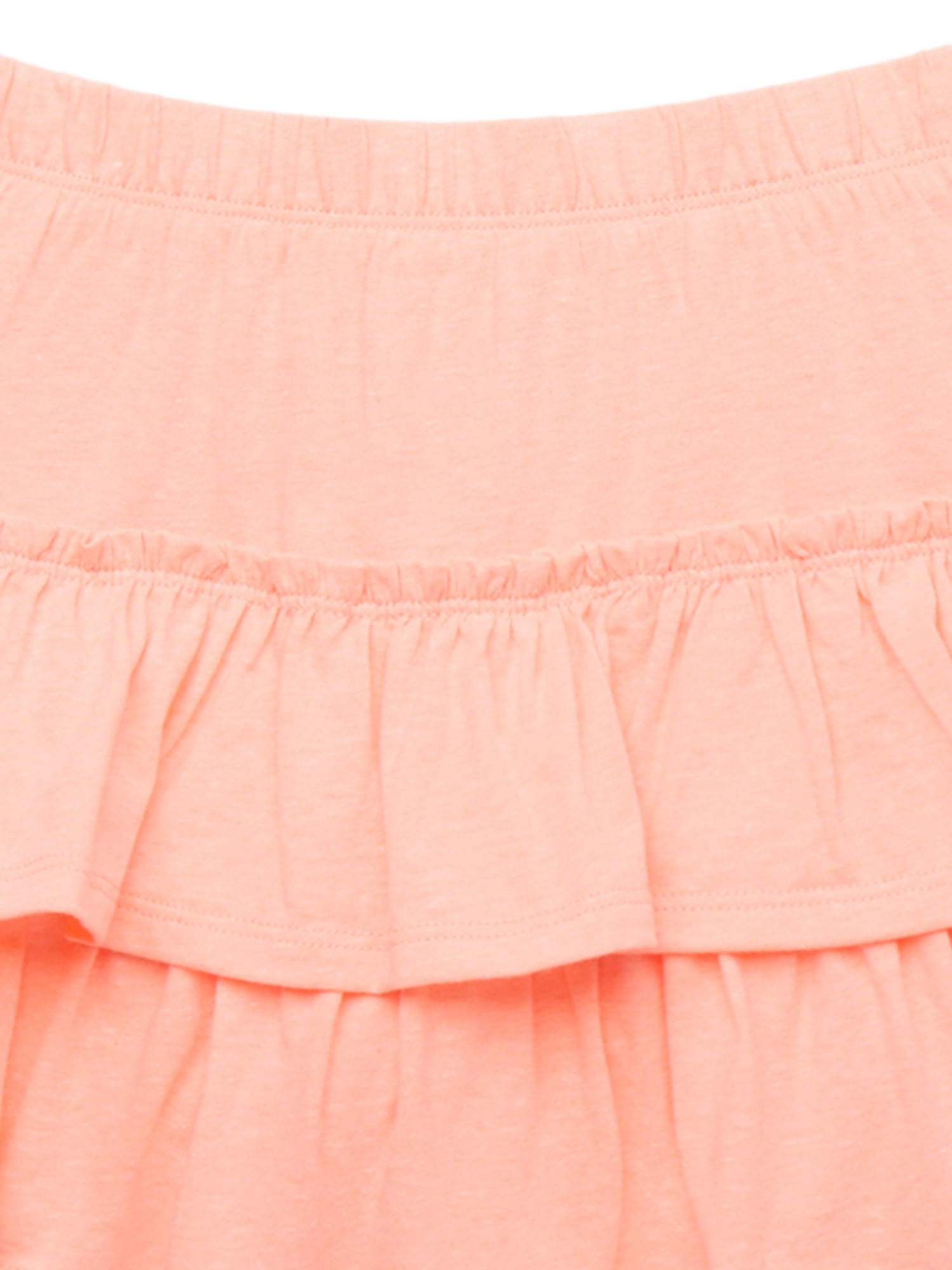 365 Kids by Garanimals Girls Tee and Scooter Skirt Outfit Set, 4-Piece, Sizes 4-10