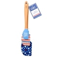 thumbnail image 2 of Cook with Color 3-Piece Heart Spatula Set, Silicone Baking Tools with Wood Handles, United We Stand Patriotic, 2 of 5