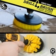 thumbnail image 2 of Drillbrush Yellow Medium Drill Brush Shower Cleaner - Bathroom Accessories - Cleaning Supplies -  Bathtub - Bath Mat - Sink - Bidet - Grout Cleaner, 2 of 7
